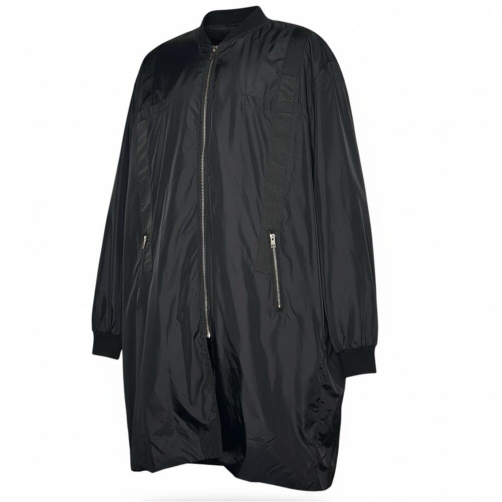 Barneys New York x Lot 78 VTG Black Midi Parka Jacket EU 54 XXL Water Resistant